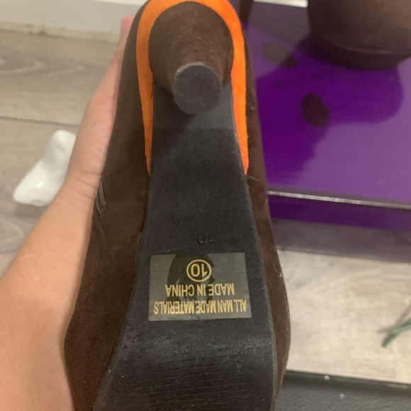 In Gouch chelsea high heel boots in brown suede SIZE 10 - Picture 7 of 15